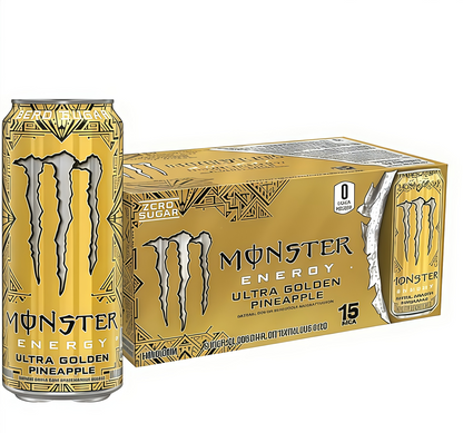 Maximize Focus, Zero Sugar! Monster Zero Ultra - 15 Cans of Low-Calorie Energy with B-Vitamins.