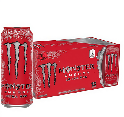 Maximize Focus, Zero Sugar! Monster Zero Ultra - 15 Cans of Low-Calorie Energy with B-Vitamins.