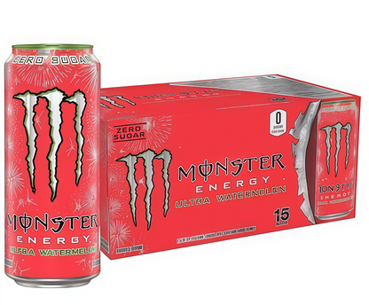 Maximize Focus, Zero Sugar! Monster Zero Ultra - 15 Cans of Low-Calorie Energy with B-Vitamins.
