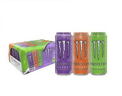 Maximize Focus, Zero Sugar! Monster Zero Ultra - 15 Cans of Low-Calorie Energy with B-Vitamins.