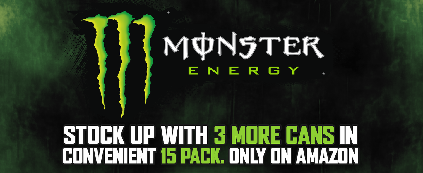 Maximize Focus, Zero Sugar! Monster Zero Ultra - 15 Cans of Low-Calorie Energy with B-Vitamins.