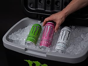 Maximize Focus, Zero Sugar! Monster Zero Ultra - 15 Cans of Low-Calorie Energy with B-Vitamins.