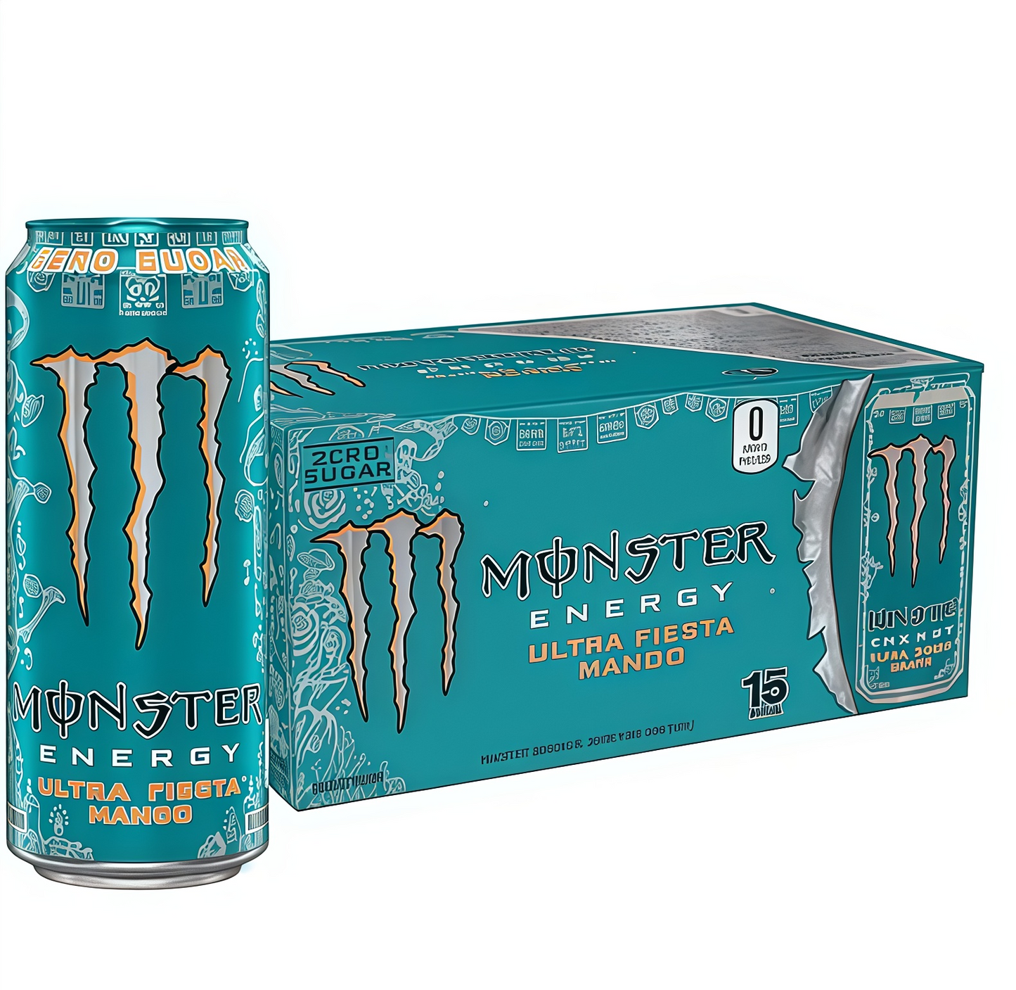 Maximize Focus, Zero Sugar! Monster Zero Ultra - 15 Cans of Low-Calorie Energy with B-Vitamins.