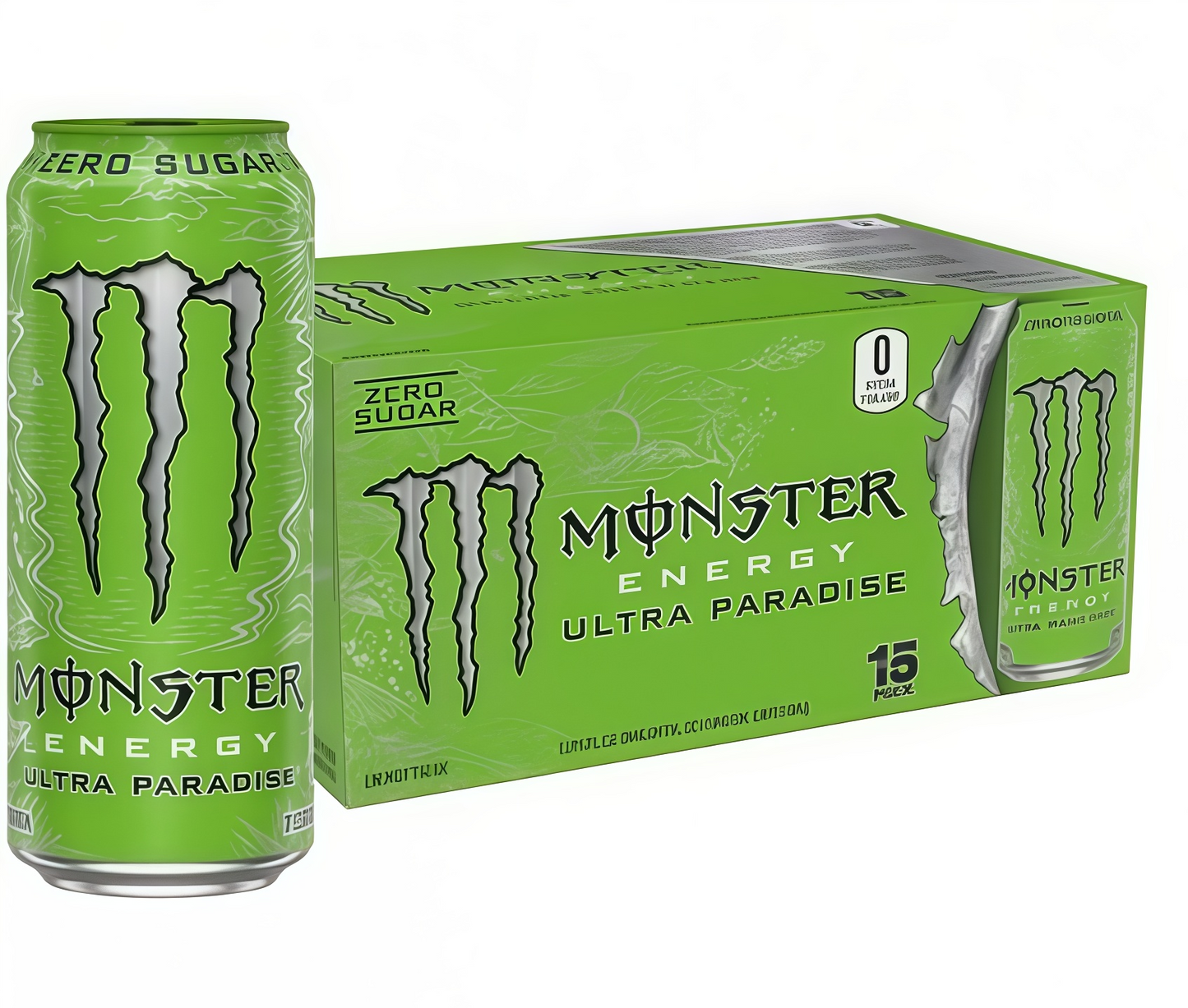 Maximize Focus, Zero Sugar! Monster Zero Ultra - 15 Cans of Low-Calorie Energy with B-Vitamins.