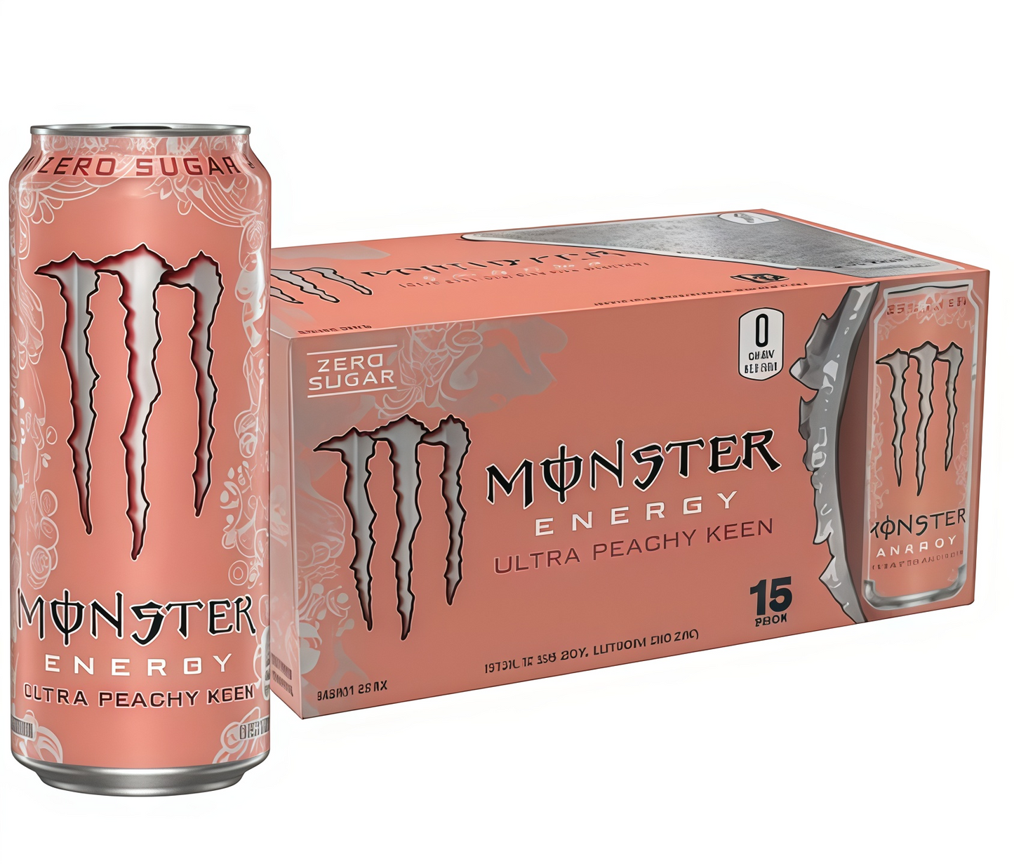 Maximize Focus, Zero Sugar! Monster Zero Ultra - 15 Cans of Low-Calorie Energy with B-Vitamins.