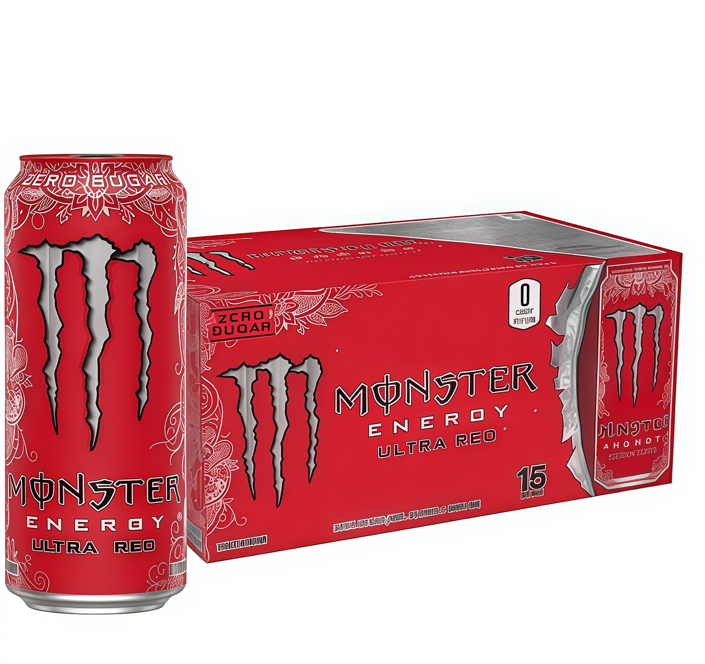 Maximize Focus, Zero Sugar! Monster Zero Ultra - 15 Cans of Low-Calorie Energy with B-Vitamins.