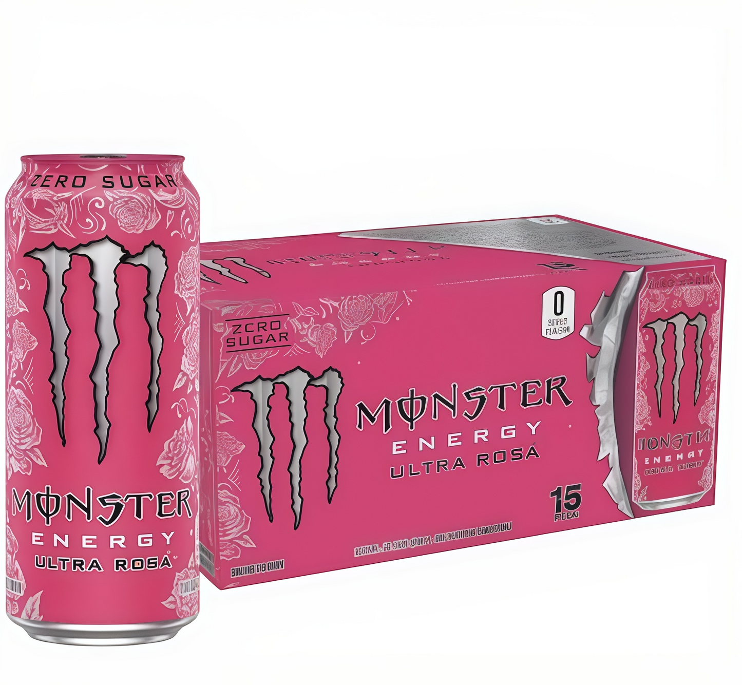 Maximize Focus, Zero Sugar! Monster Zero Ultra - 15 Cans of Low-Calorie Energy with B-Vitamins.