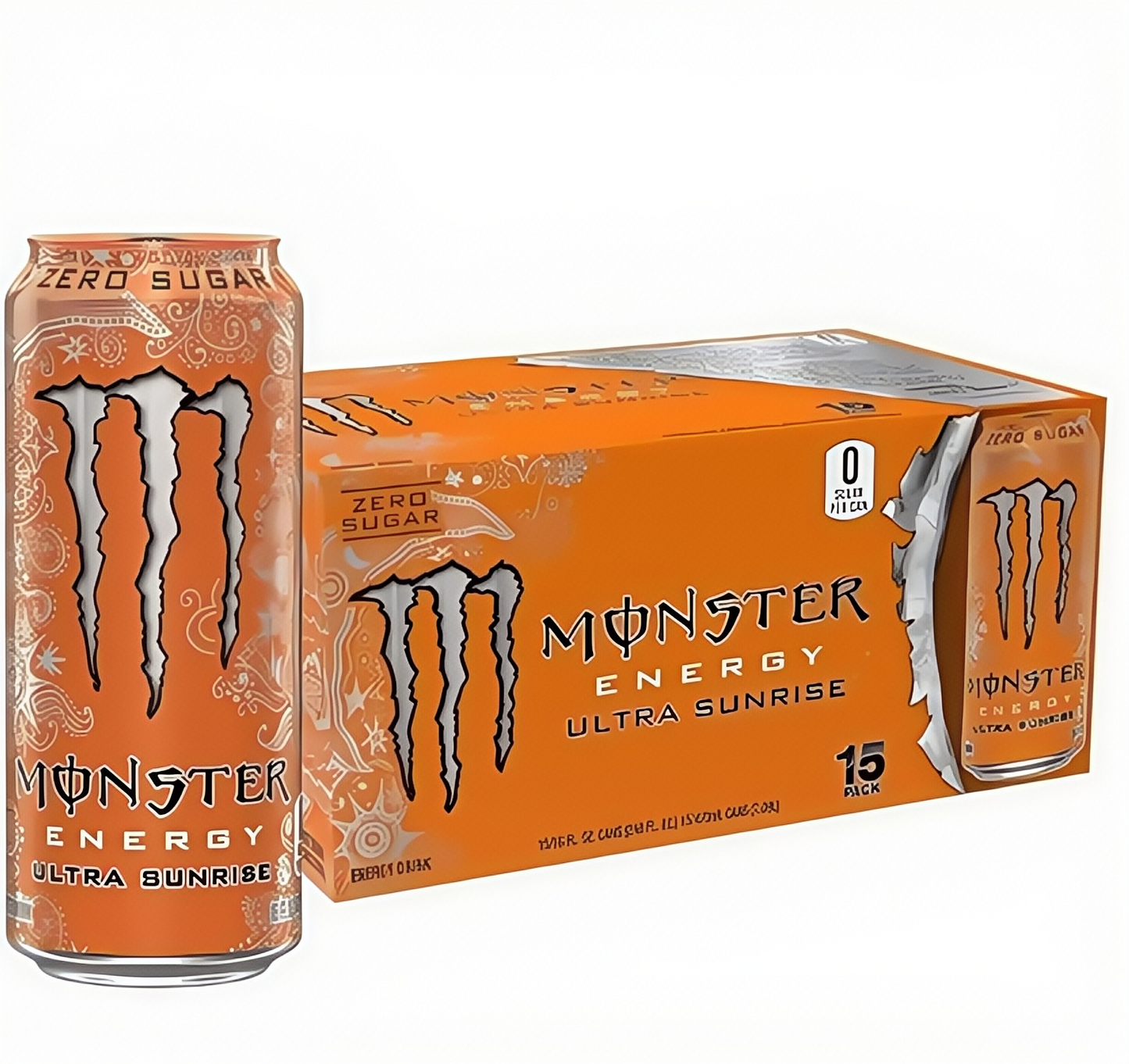 Maximize Focus, Zero Sugar! Monster Zero Ultra - 15 Cans of Low-Calorie Energy with B-Vitamins.